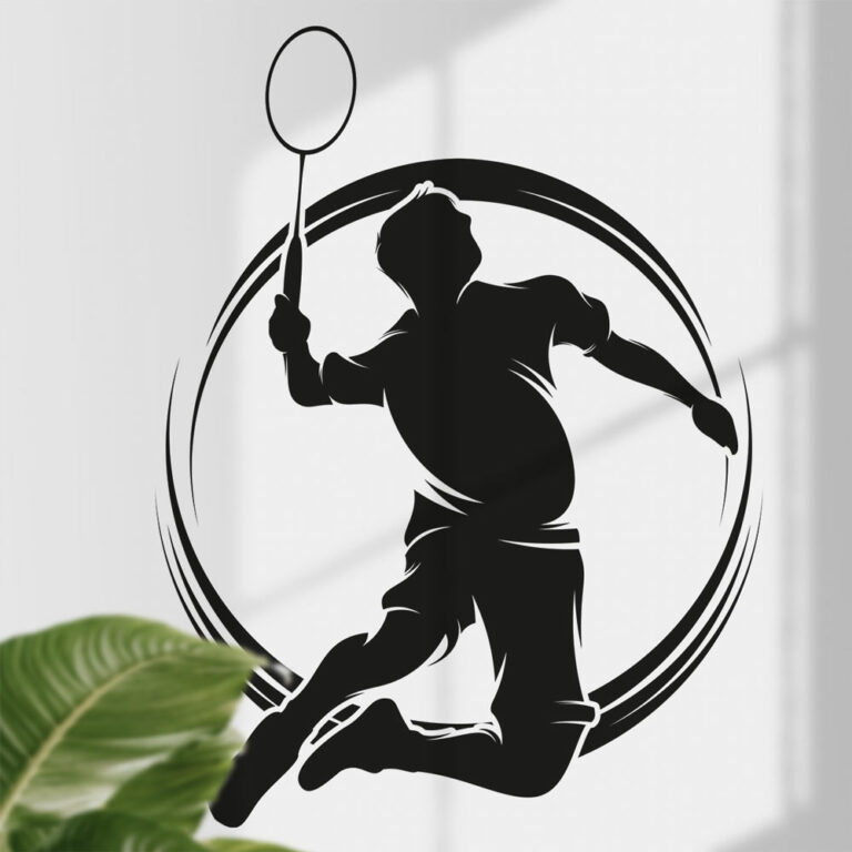 Sticker Badminton Smash - Stickers Sport | Stickerdeco.fr