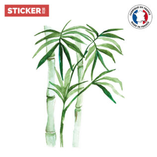Sticker Bambou Aquarelle, Adhésifs Fleurs