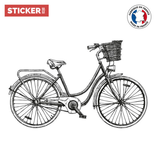 Sticker Bicyclette Gravure
