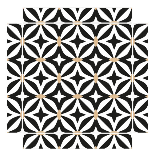 Sticker Ikea Lack Carreaux De Ciment 35x35cm