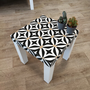 Sticker Ikea Lack Carreaux De Ciment 35x35cm
