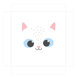 Sticker Ikea Lack Chat 35x35cm