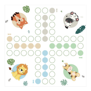 Sticker Ikea Lack Jeu De Petits Chevaux Animaux 35x35cm