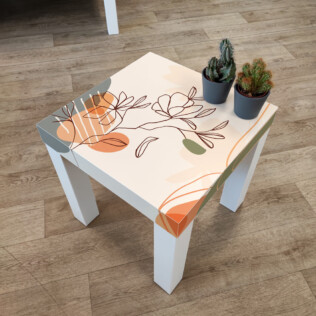 Sticker Ikea Lack Nature Abstraite 35x35cm