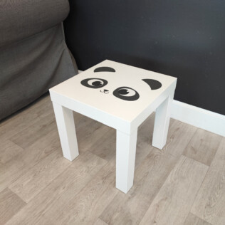 Sticker Ikea Lack Panda 35x35cm