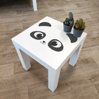 Sticker Ikea Lack Panda 35x35cm
