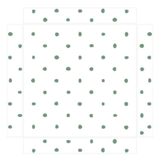 Sticker Ikea Lack Petits Pois 35x35cm