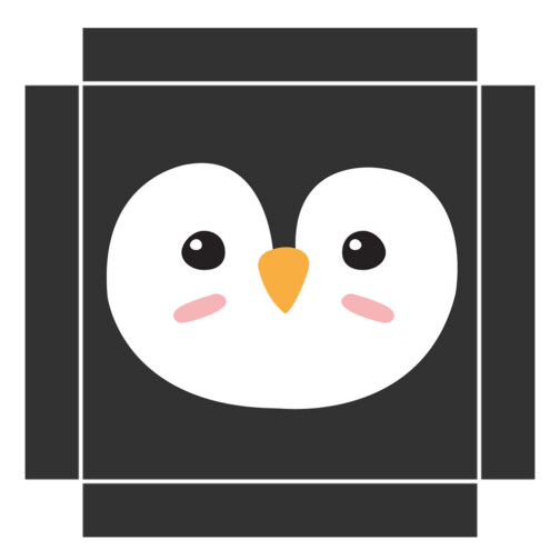 Sticker Ikea Lack Pingouin 35x35cm