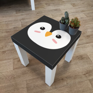 Sticker Ikea Lack Pingouin 35x35cm