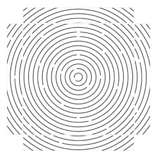 Sticker Ikea Lack Spirale 35x35cm