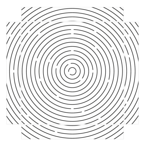 Sticker Ikea Lack Spirale 35x35cm