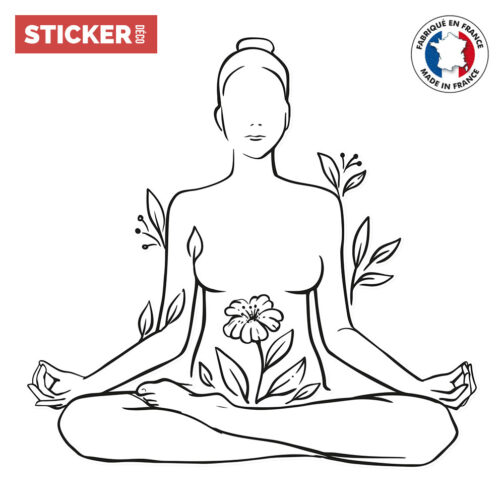 Sticker Paix Yoga