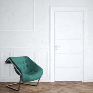 Sticker Porte Rainurée