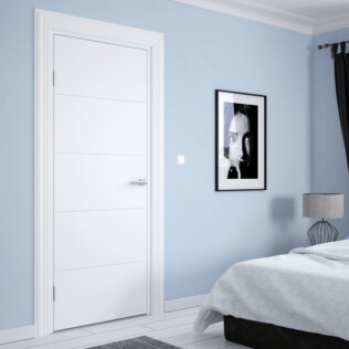 Sticker Porte Rainurée