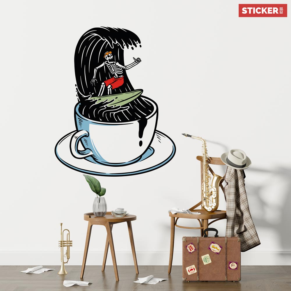 Stickers Tasse à café pas cher ·.¸¸ FRANCE STICKERS ¸¸.·