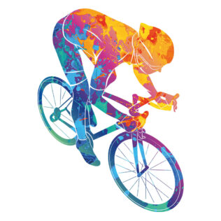 Sticker Cycliste
