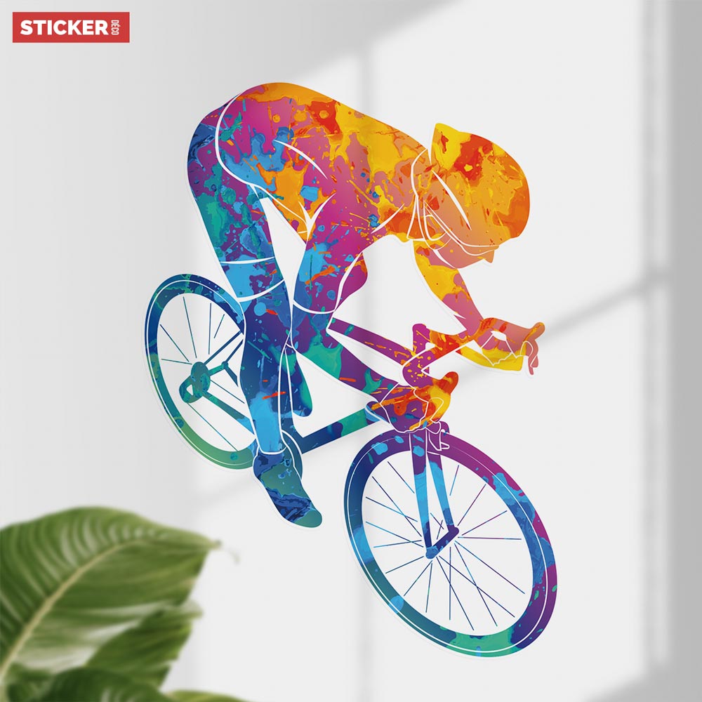 Sticker Cycliste - Stickers Sport