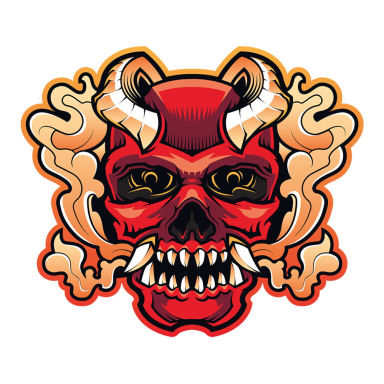 Sticker Evil | Autocollants Monstres | Stickerdeco.fr