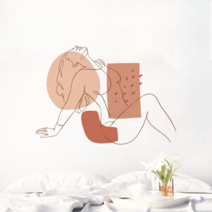 Sticker Femme Minimaliste