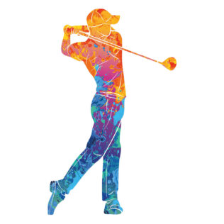 Sticker Golf Multicolore