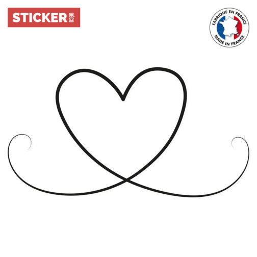 Sticker Cœur Line Art