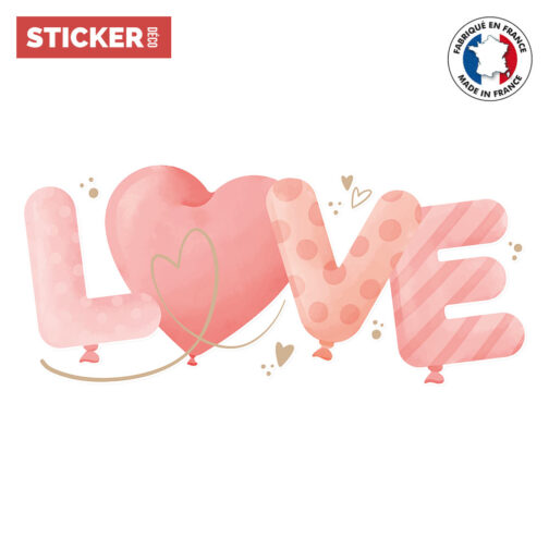 sticker love ballons