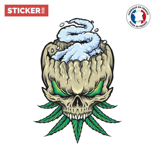 sticker crane volcan cannabis