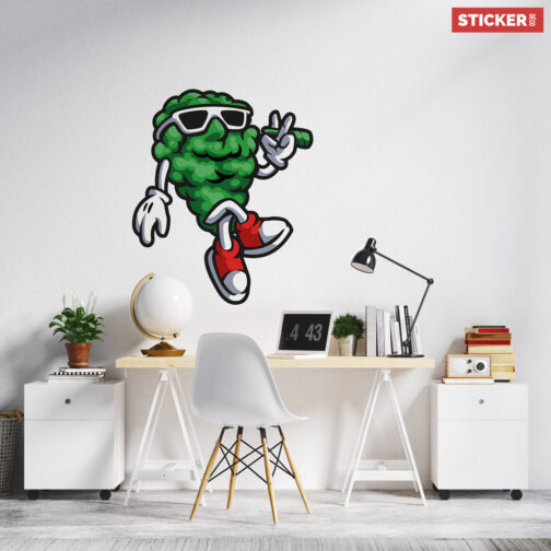 Sticker Fleur CBD
