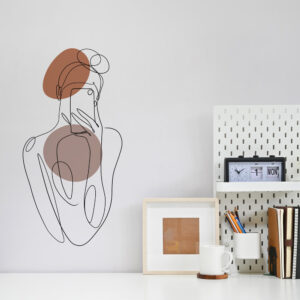 Sticker Selfi Line Art