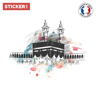 Sticker La Kaaba colorée