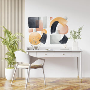 Sticker Peintures Aquarelles Geometriques