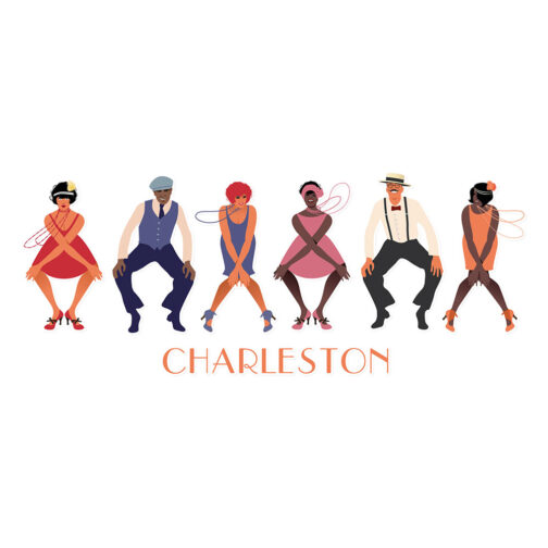Sticker Danseurs De Charleston