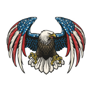 Sticker Aigle Américain