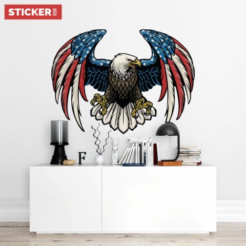 Sticker Aigle Americain