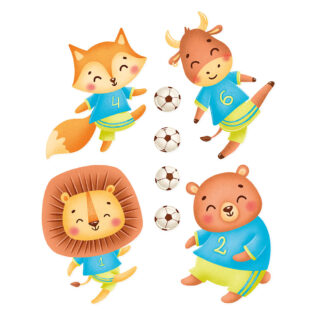 Stickers Animaux Football