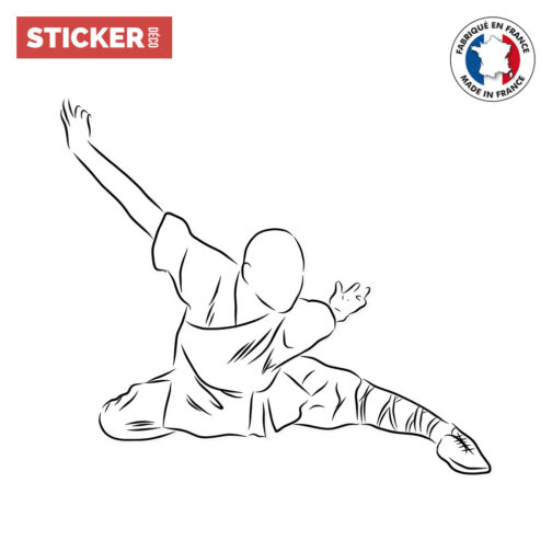 Sticker Combattant Kung-fu
