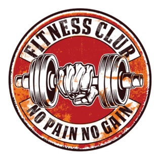 Sticker Fitness Club Vintage