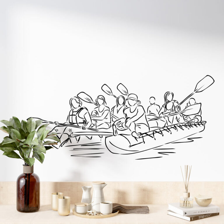 River Raft Sticker Sticker Rafting Catamaran | Stickers Sports | Stickerdeco.fr