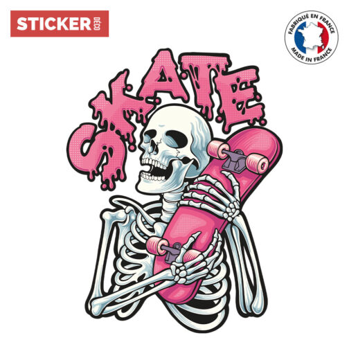 Sticker skate graffiti squelette