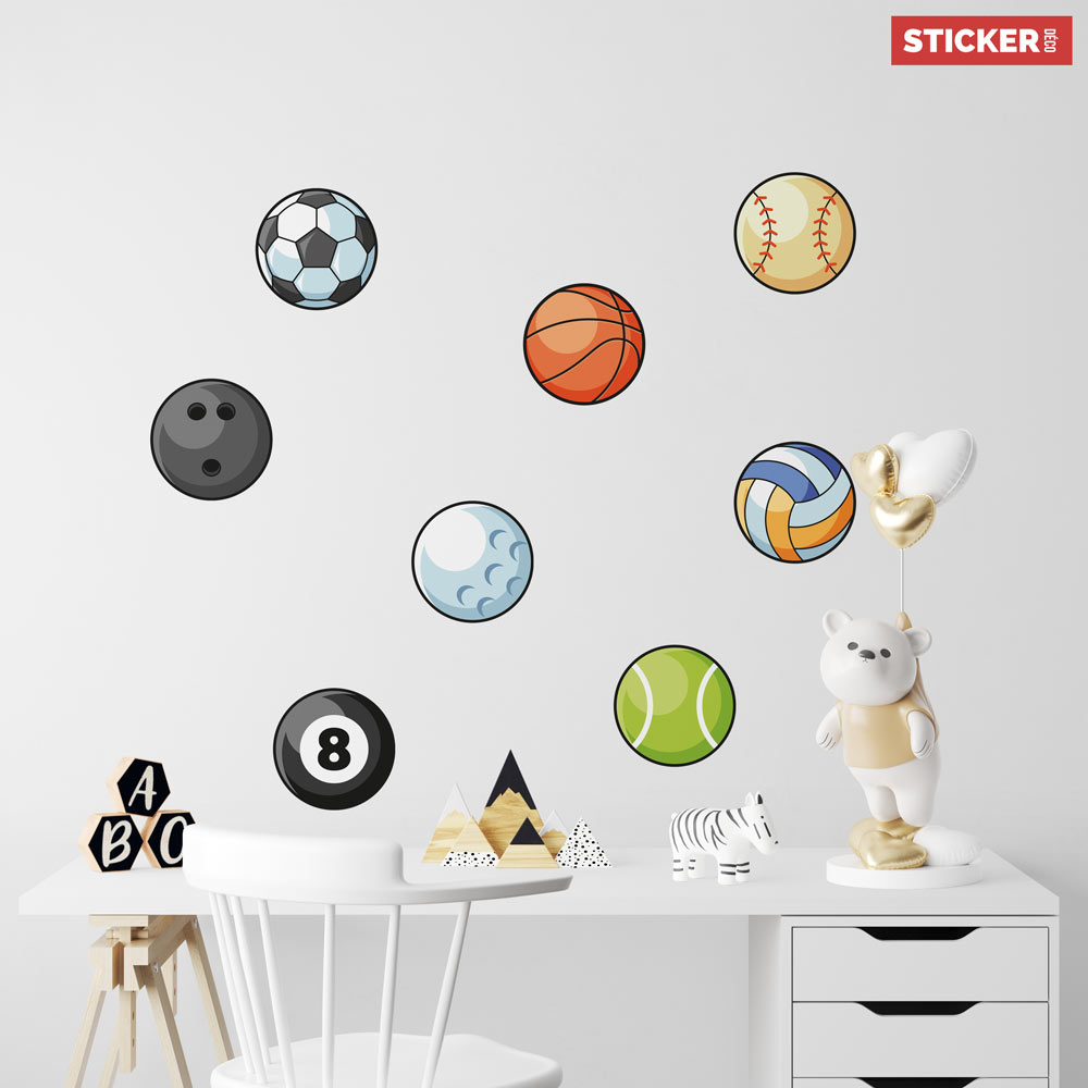 Sticker Fille Football - Stickers Sport - Autocollants