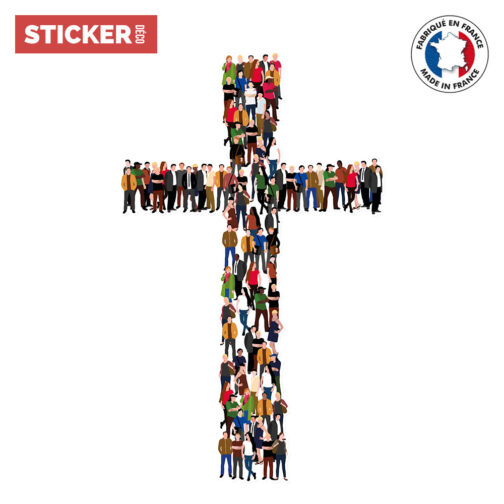 Sticker Chrétiens En Croix