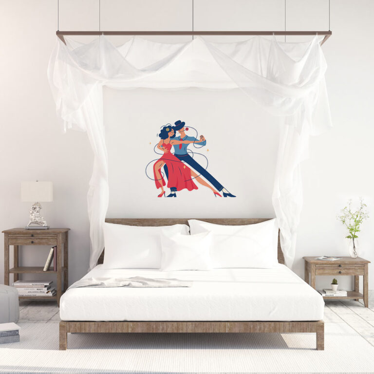 Sticker Couple Tango | Stickers Danse | Stickerdeco.fr