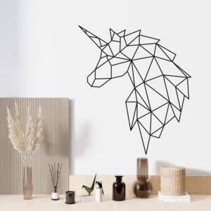 Sticker Tête Licorne Origami
