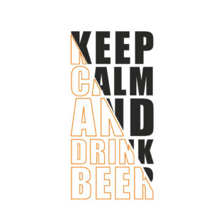 Sticker Citation Keep Calm Beer