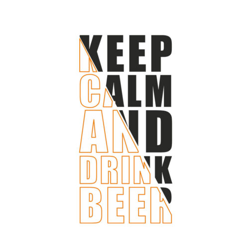 Sticker Citation Keep Calm Beer