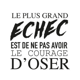 Sticker Citation Le Plus Grand Échec
