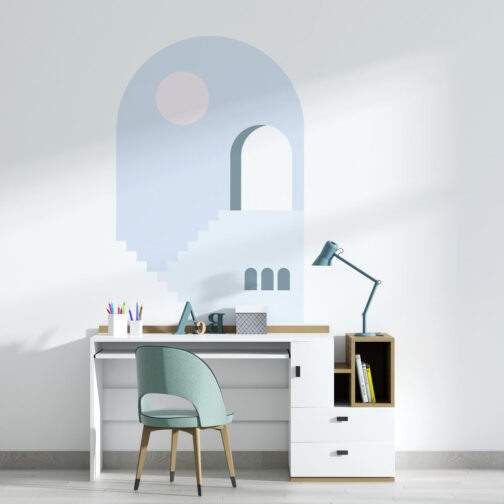 Sticker Arche Lunaire Minimaliste