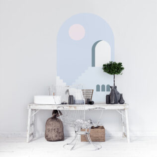 Sticker Arche Lunaire Minimaliste