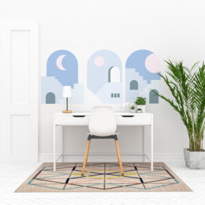 Sticker Arches Horizon Citadin Lunaire