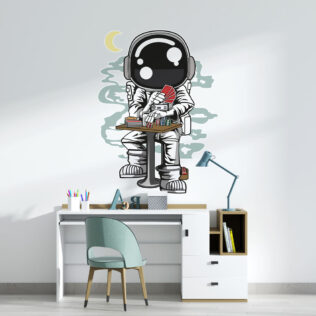 Sticker Astronaute Gambler